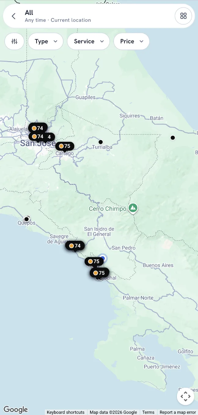 Map View — mobile